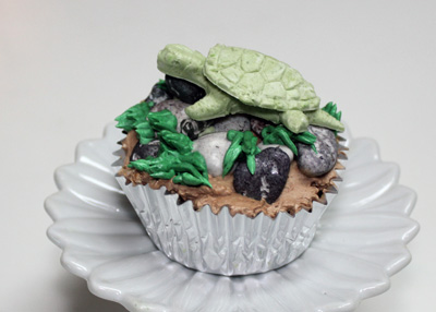 Turtle cupcake 1