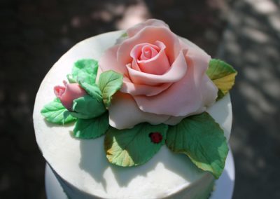 White Chocolate Modeling Roses Topper